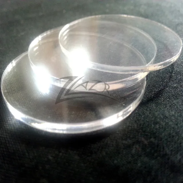 (50) 1"x1/16" Acrylic Circles Craft Disc Clear Plastic Plexiglass Shapes Clear