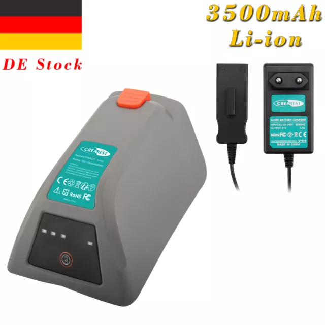 18V Li-ion Akku/Ladegerät für Gardena 8025-20 008A231 Comfort Wand-Schlauchbox35