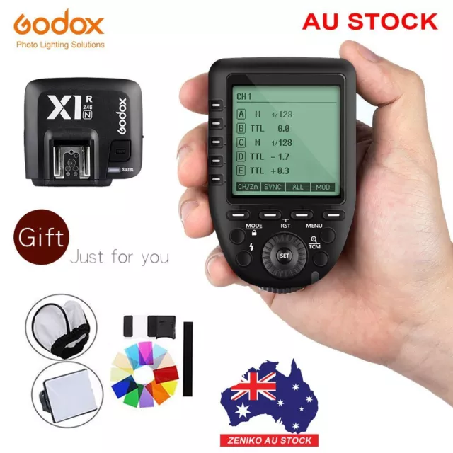 AU STOCK Godox XPro-N 2.4G Wireless Flash Trigger +X1R-N Receiver For Nikon DSLR