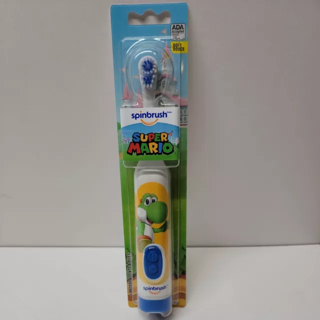 Cepillo de dientes con motor Spinbrush Super Mario Yoshi. Nuevo