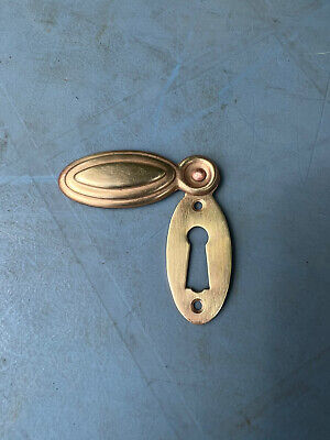 vintage brass escutcheon Door Lock key hole 2