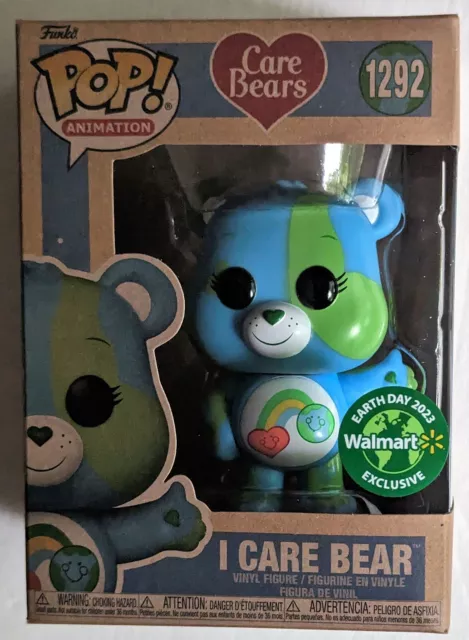 Funko Pop I Care Bear 1292 Animation Care Bears Earth Day 2023 Walmart NEW