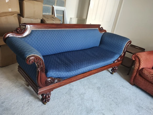 Beautiful Antique Victorian/Regency Style Scroll End Sofa