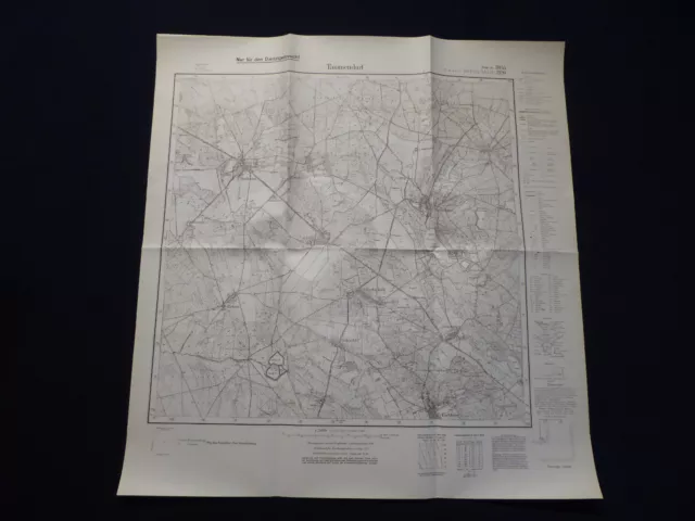 Landkarte Meßtischblatt 3855 Tammendorf i.d. Neumark, Weststernberg Crossen 1938