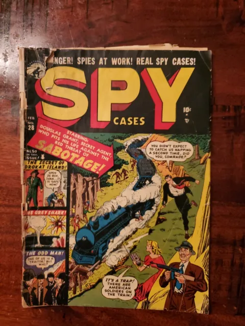 Spy Cases #28  1951 - Atlas  Comic Book Low Grade GOLDEN AGE