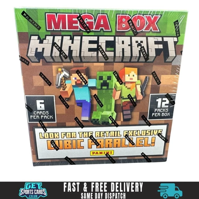 2024 Panini Minecraft Trading Cards – Factory Sealed Retail Pack, 6 Cards + Chase