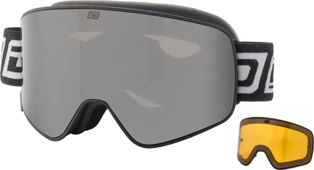 Dirty Dog MUTANT LEGACY Ski-/Snowboardbrille MATTSCHWARZ/GRAU RAUCH+GELB