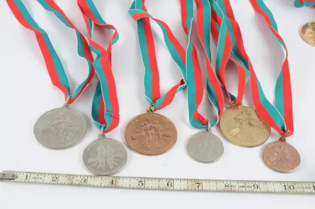 Huge Lot of Vintage 1st 2nd 3rd Place Special Olympics Athlete Medals Trophies 2