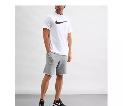 T-shirt Nike da uomo bianca icona swoosh maniche corte piccola nuova con etichette 2