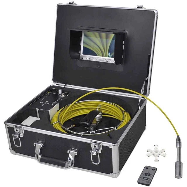 Endoscopio Periscopio Camera di controllo del tubo 30 m con controllo DVR vidaXL