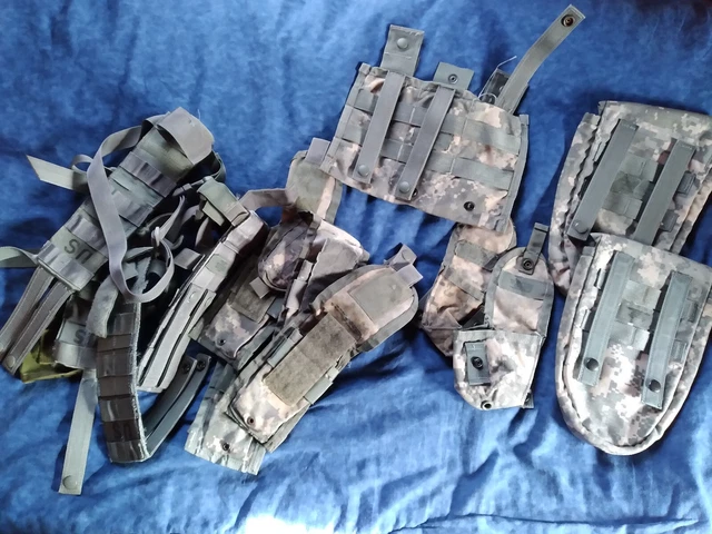 US Army MOLLE II Individual Pouches Gear Belts Equipment ADJUSTED SHIPPING!