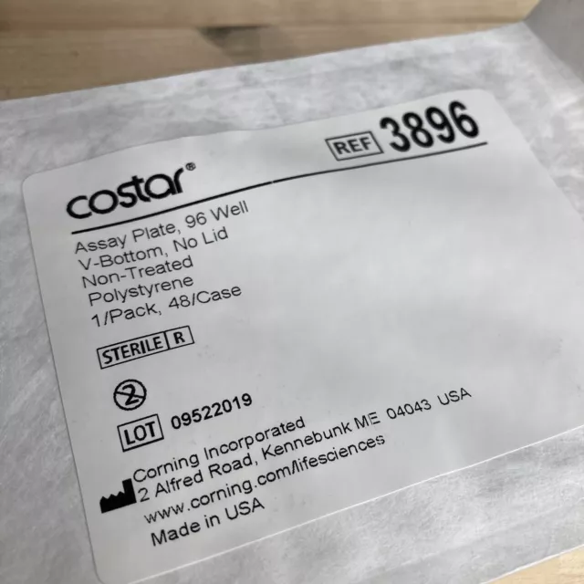 Corning Costar 3896 - 96-Well Assay Plate - No Lid - Sterile