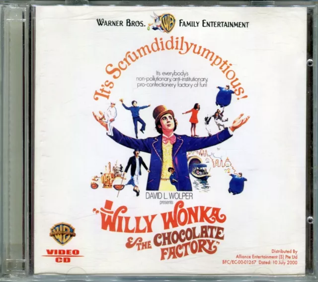 Willy Wonka & the Chocolate Factory - Gene Wilder Original Video CD VCD Set Rare