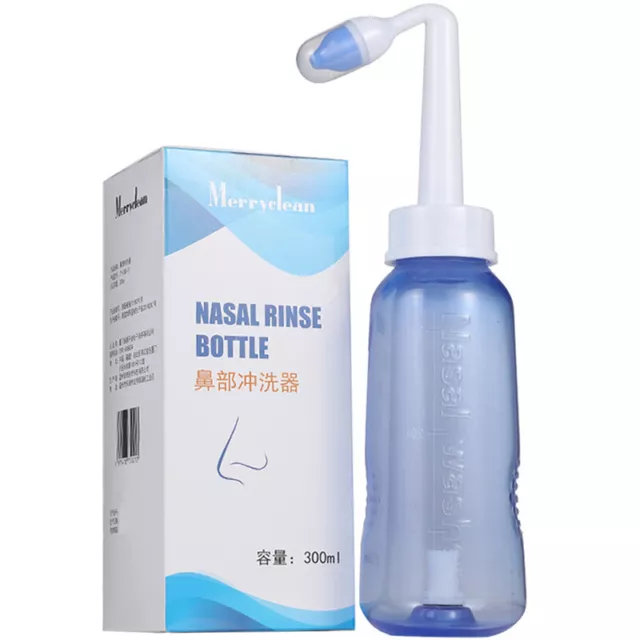 Adult Kid Nasal Wash Neti Pot Rinse Cleaner Sinus Allergies Relief Nose Pre*x$