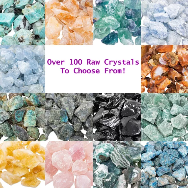 1 Lb Rough Crystals Bulk Wholesale Rocks Minerals For Tumbling & Crystal Healing