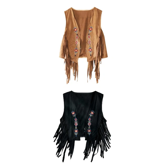 Veste Cardigan Pailletée Avec Franges Pour Danse Jazz - Multicolore, Taille Unique, Neuve