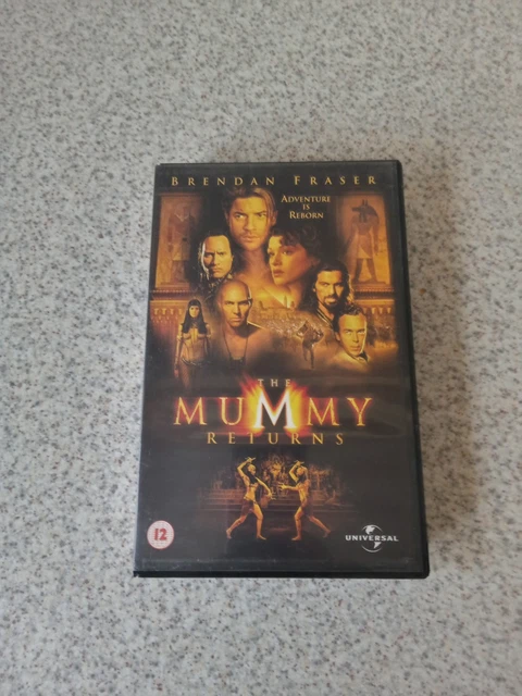 THE MUMMY RETURNS Big Box VHS Video Tape 2001 Brendan Fraser Rachel ...