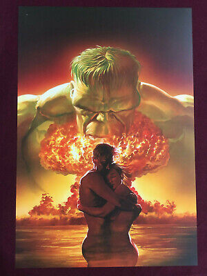 Atomic Hulk 11X16" Shipped Flat Alex Ross Poster