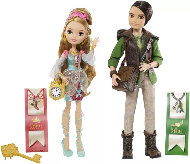 Ever After High Ashlynn Ella & Hunter Huntsman Dolls*Bnib