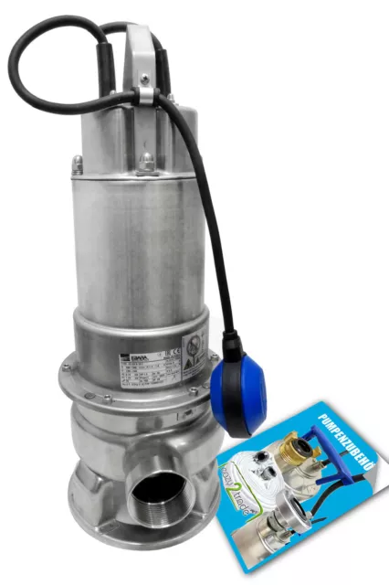 Pompa acqua sporca acciaio inox 230 V Ebara DW VOX M 100 A portata 30 m3/h Pompa acqua sporca acciaio inox 230 V Ebara DW VOX M 100 A portata 30 m3/h