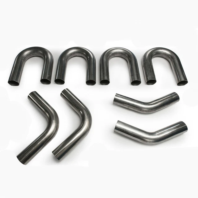 2" 304 Stainless Mandrel Bend DIY Kit 45 180 90 Degree Piping Header Exhaust