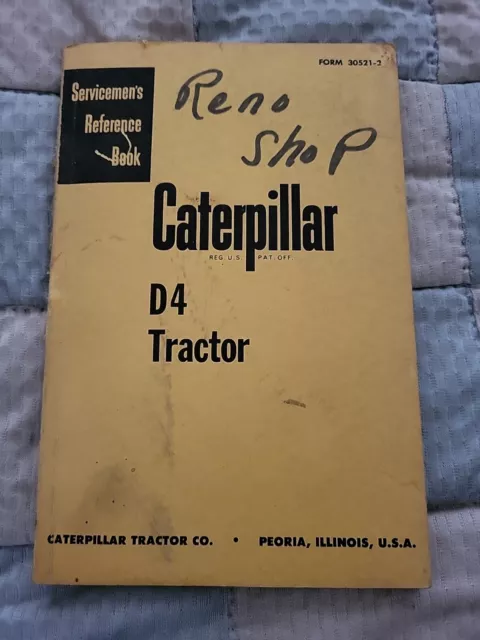 Cat Caterpillar D6 Tractor Dozer Service Shop Repair Manual Book S/N 4R 5R 8U 9U