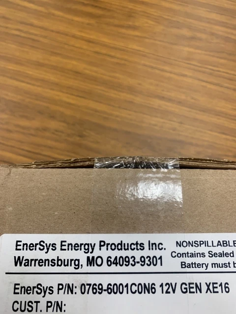 Pair of EnerSys XE16 12V 16Ah Pure Lead Genesis Battery