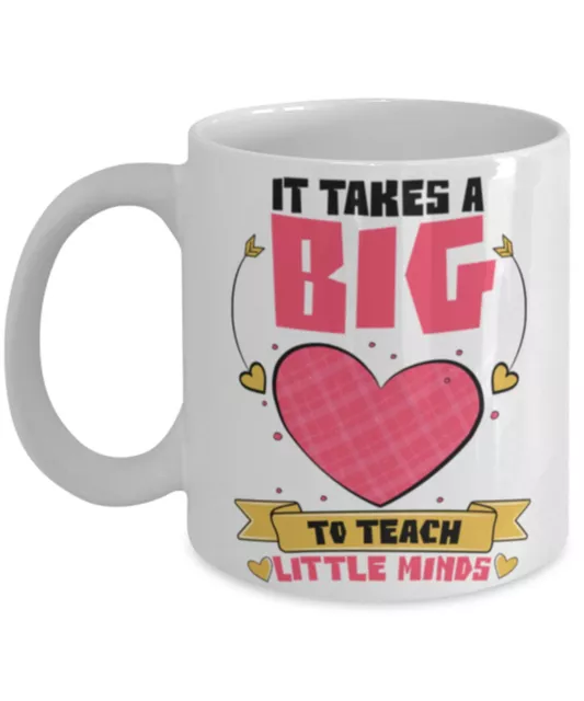 It Takes A Big Heart To Teach Little Minds Teacher Coffee Mug Teacher Gift Gift