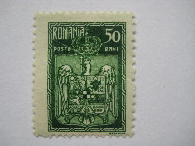 Rumänien Romania 1922  Mi.Nr. 288  postfrisch gummiert  50 B   Staatswappen