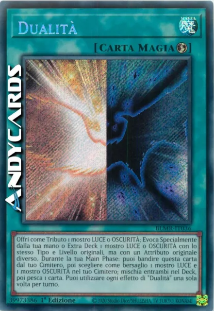 DUALITÀ • (Duality) • Segreta • BLMR IT036 • 1Ed • Yugioh! • ANDYCARDS