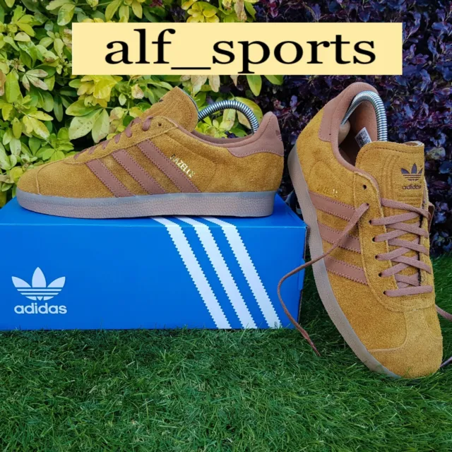 ❤ BNWB & Genuine Adidas Originals ® Gazelle Suede Trainers in Bronze UK Size 10