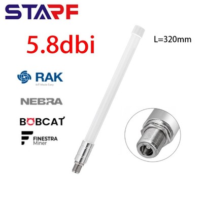 REGNO Unito ~ 868MHz Lora Elio 5.8dBi 7dBi N-maschio Omni Antenna Antenna in fibra di vetro NUOVO 