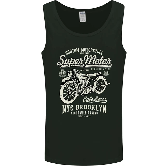 Gilet da uomo Super Motor Cafe Racer moto biker