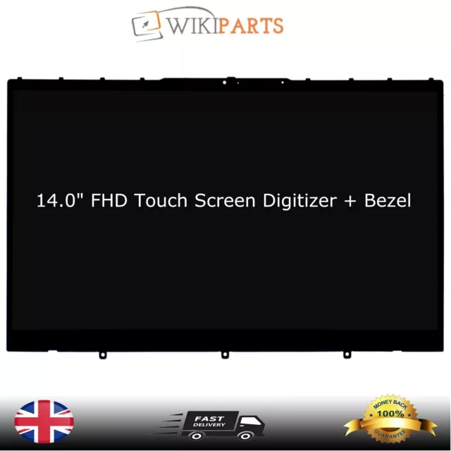 14" FHD LCD Touch Screen Digitizer Assembly +Bezel for Lenovo Yoga 7-14 7-14ITL5