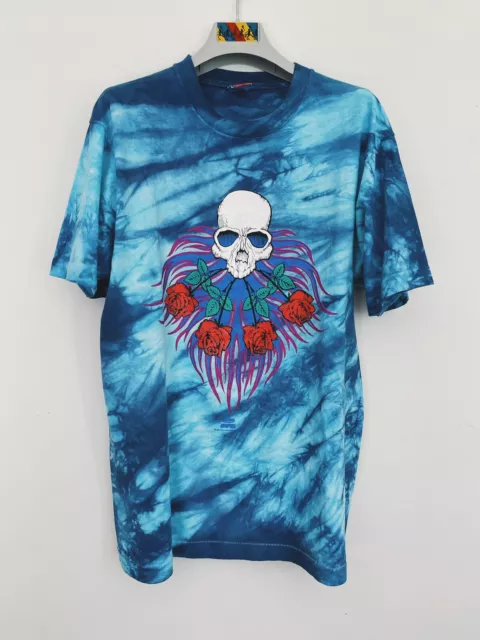 Vintage Grateful Dead shirt - 1991 Relix Magazine JERRY GARCIA skull & roses