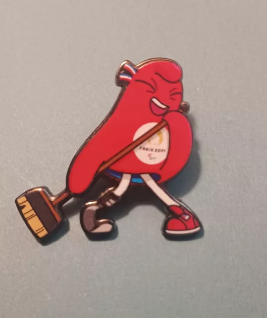 PARIS OLYMPIC PIN Paris 2024 Olympic Mascot Pin Phryges Broom Singer