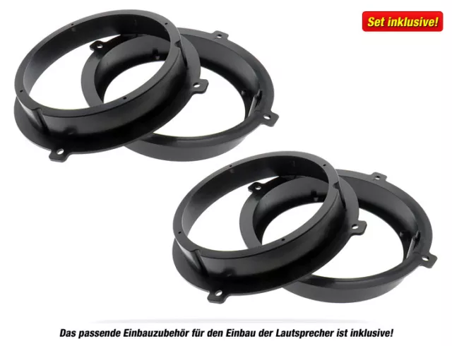 JBL 16,5cm Front/Heck Auto Lautsprecher Komplett-SET für HYUNDAI (#147) 2