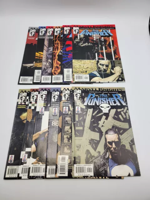 🌟 THE PUNISHER  #1-12 (Marvel Knights Comics 2001) Garth Ennis Dillon Palmiotti