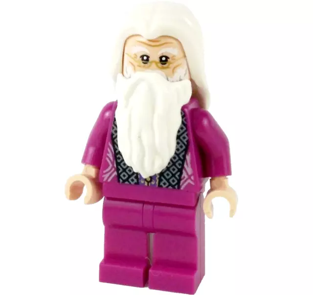 LEGO® Albus Dumbledore 5 Piece Minifigure™ Magenta Robe Plain Legs hp350
