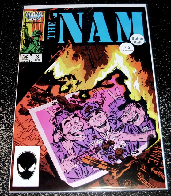 The Nam 3 (7.0) 1st Print 1987 Marvel Comics - One Time Shipping