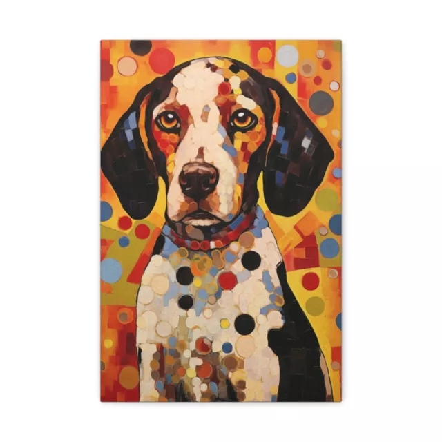 Best Friend Beagle Canvas Art Print, Hound Dog Wall Decor Gift Painting, Canvas