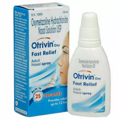 3 x Otrivin Oxy Fast Relief Spray Nasal Adulte Gouttes 10 ml