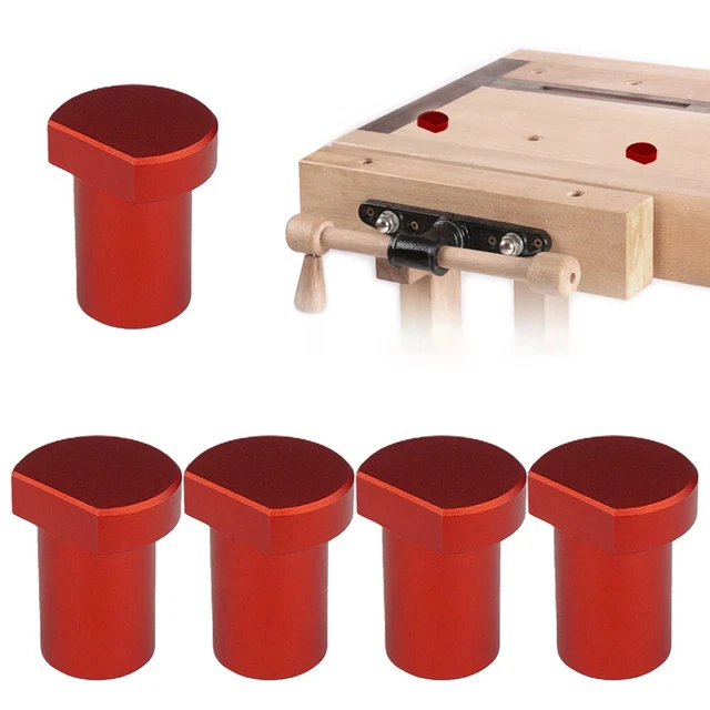 5× Alluminio Lega Banco Pioli Freno Stop Morsetto 19 20mm Bench Cani Limite