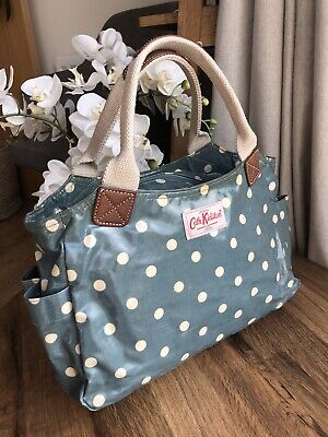 Cath Kidston light turquoise à pois petit cartable Sac de Style Sac à Main UK 