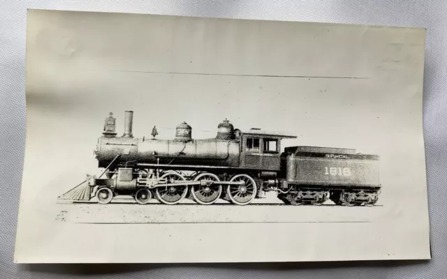 Vintage Photograph 1900’s Locomotive Train 1818 Southern Pacific Lines B&W
