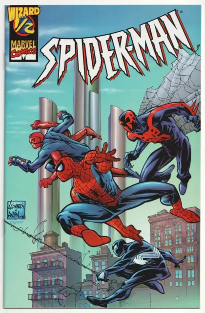 Spider-Man Wizard #1/2 1998 9.8 Cgc It Coa 2099 Black Marvel Comics Movie