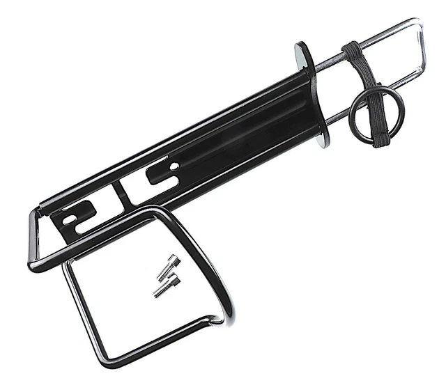 Fahrrad XXL Flaschenhalter Aluminium MAXI schwarz/silber für PET-Flaschen