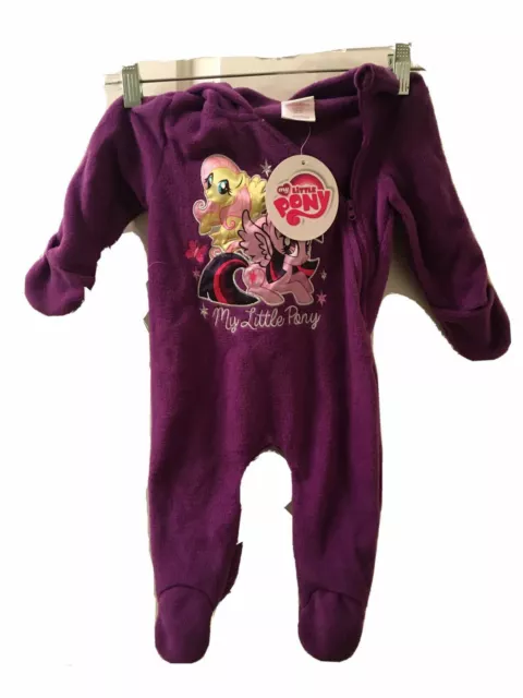 One Piece My Little Pony Baby Girls Footed Pajamas