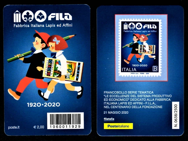 Italia 2020 - FILA - tessera filatelica