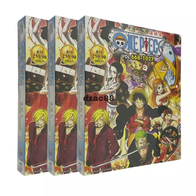 DVD ONE PIECE 海贼王 BOX 35 VOL.1052-107 DVD